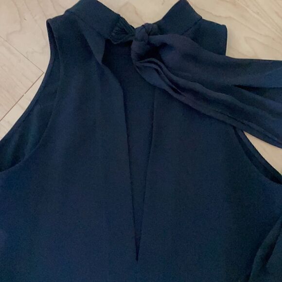 Theory Clean Halter Day Dress in Black - Picture 5 of 7